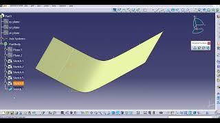 Sweep in CATIA - Conic Profile with Five Guide Curves in CATIA generative shape design