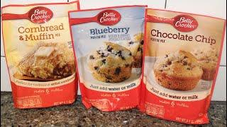 Betty Crocker Cornbread & Muffin Mix, Blueberry Muffin Mix and Chocolate Chip Muffin Mix Review