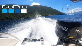 Tohatsu Outboard 2-Stroke 50 hp Gopro 9 GPS