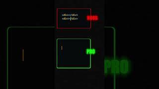 web development Noob vs pro #learnhtml #learncss #emmet #webdevelopment #learnfrontend