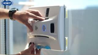 HOBOT-298 Window Cleaning Robot with Ultrasonic Water Spray (Short video 31 sec)