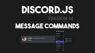 Discord.js v14 - Application Message Commands