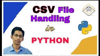 CSV File Handling in Python | Comma Separated File Handling in Python