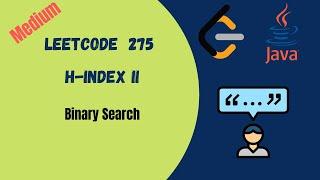 Leetcode H-Index II Java Solution