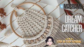 MACRAME - Dream Catcher Tutorial - Step by Step -  макраме