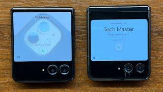 Motorola Razr 50 Ultra vs Razr 40 Ultra Boot Animation, Incoming Call Main & External Screens