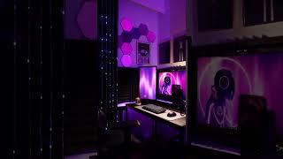 When your workspace turns into a galaxy  #smartgaming  #rgbsetup  #yeelight #smartlighting