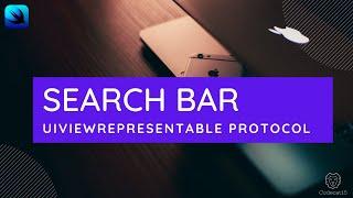 SwiftUI search bar example using UIViewRepresentable Hindi tutorial