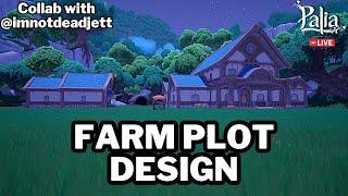 FARM PLOT DESIGN with @ImNotDeadJett | PALIA | BUILDING BLOCKS | GLITCHING TUTORIAL | BUILD W/ BRICK