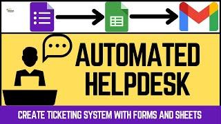 How to create Ticketing Systems with Google Forms & Sheets | How to setup Complaint Helpdesk [Hindi]