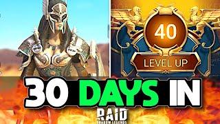 My First 30 Days in Raid Shadow Legends