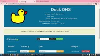 Cara Menggunakan duckdns org untuk akses server lokal