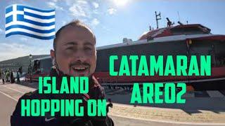 Island Hopping VIA CATAMARAN AREO2  Greece #travel #islands #islandhopping #Greece2023 #fastcraft