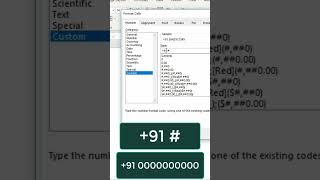 How to Add Country Code for Mobile Numbers | MS Excel Tutorial