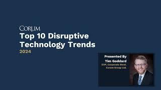 2024 Top 10 Disruptive Technology Trends