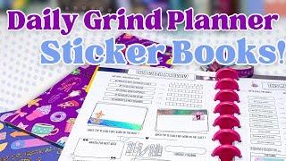 Unboxing STICKER BOOKS from The Daily Grind Planner | Week + Month in Review Planner Setup