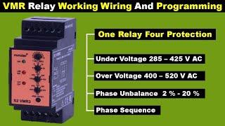 Three Phase Voltage Monitoring Relay | vmr relay | Phase Failure Relay | Electrical Technician