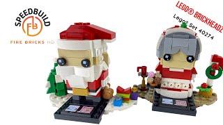 LEGO BrickHeadz Mr. & Mrs. Claus ( Speed Build ) Set 40274