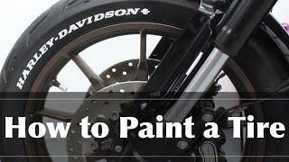 I Painted My Harley Davidson Tires White! (How To) (Low Rider Build Series ep10)