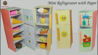 DIY Origami Refrigerator idea How To Make paper Refrigerator Origami Craft Miniature Craft