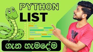 25. List data type | Python Programming | Sinhala