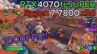 RTX 4070 ti SUPER + Ryzen 7 7800x3d | Chapter 5 Season 3 | Ranked Solos | Performance Mode | 1080p