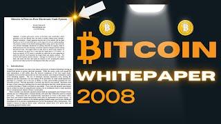 The Bitcoin Whitepaper | Fully Explained (With Animations!)