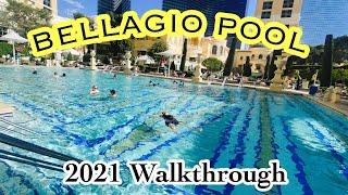 BELLAGIO LAS VEGAS POOLS WALKTHROUGH 2021 | Best Pool in Las Vegas