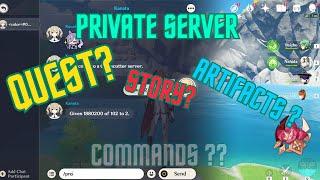 genshin private server commands quest, story and all other commands