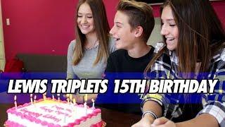 Lewis Triplets 15th Birthday and Game of HEADS UP!