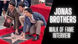 Jonas Brothers Interview - Hollywood Walk Of Fame Ceremony