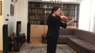 Sana Moazzez performs J.S.Bach, Sonata for Violin Solo No.1 in G Minor, (Presto)