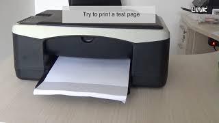 Error lights HP Deskjet ink-jet printers