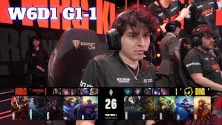 NRG vs DIG - Game 1 | Week 6 Day 1 S14 LCS Summer 2024 | NRG vs Dignitas G1 W6D1 Full Game