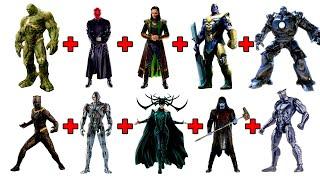 MARVEL VILLAINS CHARACTER FUSION!  10 VILLAINS combined into ONE!!!