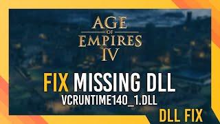 Fix vcruntime140_1.dll Missing Age of Empires 4 Error | Simple Fix