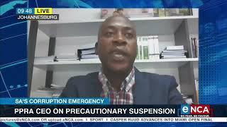 PPRA CEO on precautionary suspension
