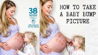 HOW TO Take A Baby Bump Picture! (Pregnancy Updates Week by Week!!)