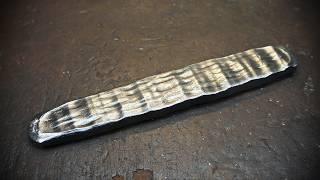 Damascus steel made of mesh for meat grinder.