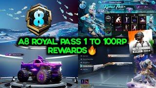 A8 ROYAL PASS BGMI | A8 ROYAL PASS 1 TO 100 RP REWARDS | PUBG A8 RP LEAKS RELEASE DATE A8 BONUS PASS