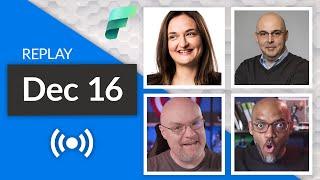 REPLAY Microsoft Fabric / Power BI Q&A - LIVE w/ Kim Manis & Bogdan Crivat (Dec 16, 2023)