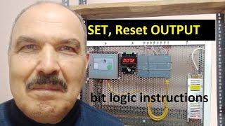 SET, Reset OUTPUT bit logic instructions