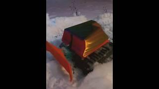 Rc snow plowing robot | 3d printed Snowcat.