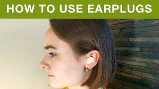 How to use Silicone Earplugs for sleeping + life hacks  How to put in wax ear plugs for sleep