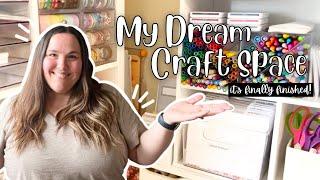 COMPLETE craft room tour // showing you all the things...plus how I organize and use my space