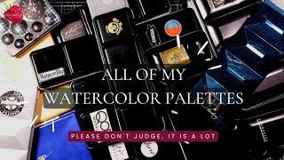 Watercolor Palette Tour, Large Collection, Color Love