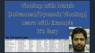 Vlookup with Match Function