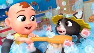 Hey Diddle Diddle | Bathing the Cat Song | Lalafun Nursery Rhymes & Kids Songs