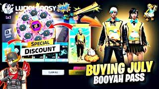 Buying July Months Booyah Pass | July Booyah Pass Unlock || FF New Event Today ||