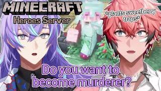 [Eng Sub] Wen Goofing Around Minecraft Heroes Server (Hoshirube Sho/ Akagi Wen)